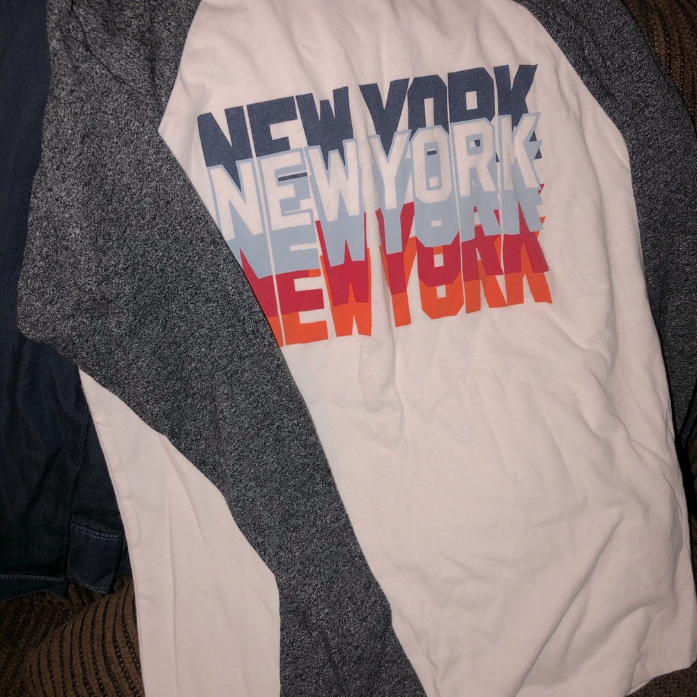 Boys baseball long sleeve tee